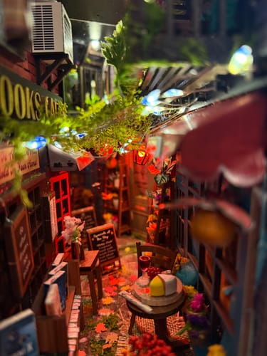 Customer photo review of Dreamy MiniAlley - Booknook DIY kit