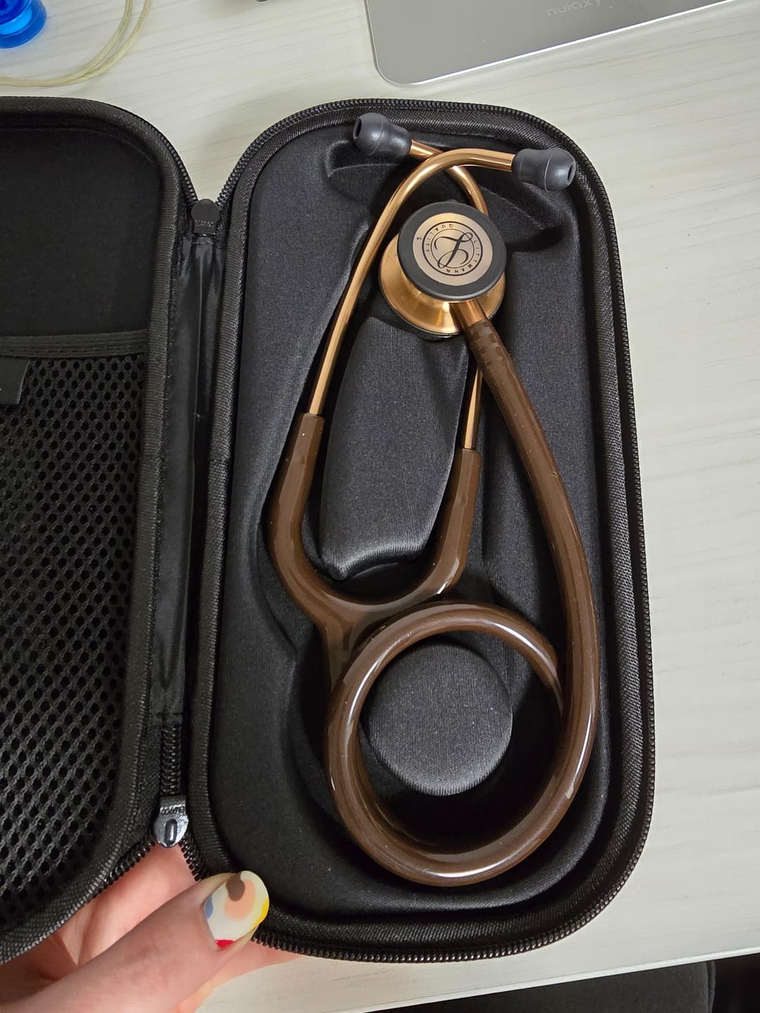 Customer photo review of Littmann Classic III Monitoring Stethoscope: Chocolate & Copper 5809
