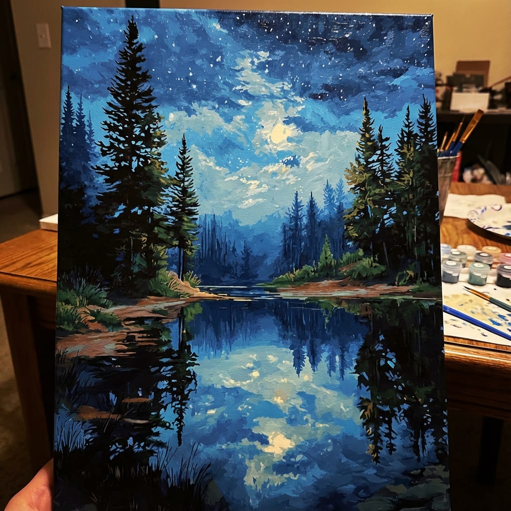 Customer photo review of Night Reflections Tranquil Water