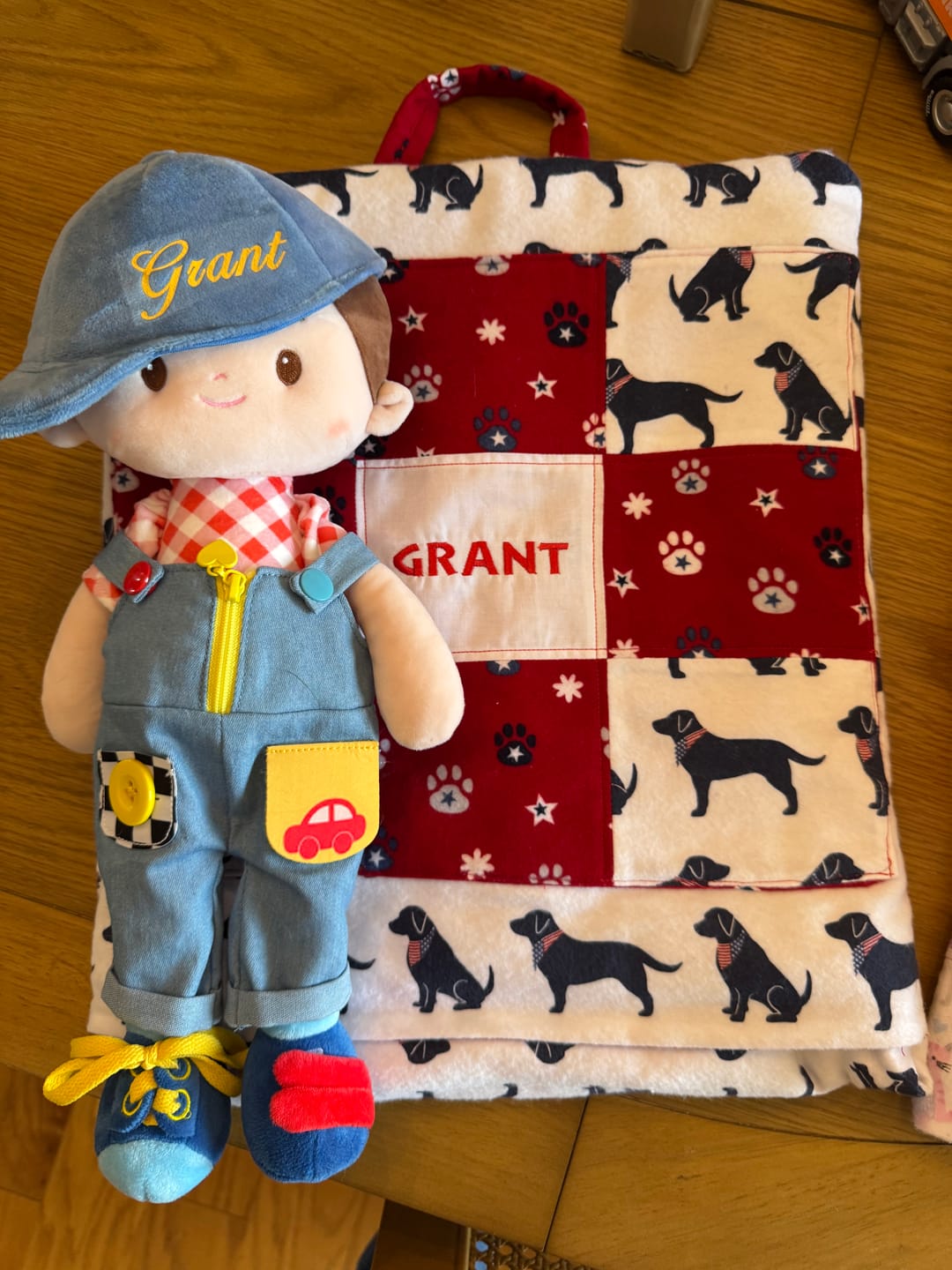 Customer photo review of [PRE-ORDER] Personalized Crayon Charles - Montessori Doll