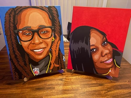 Customer photo review of Selfie Paint Party Kits