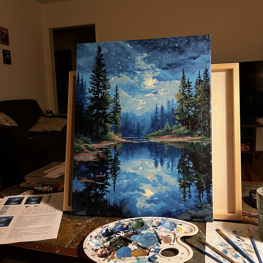 Customer photo review of Night Reflections Tranquil Water