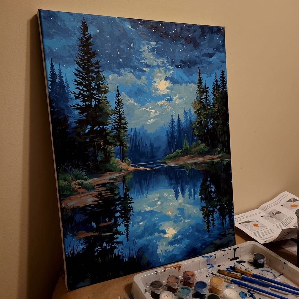 Customer photo review of Night Reflections Tranquil Water
