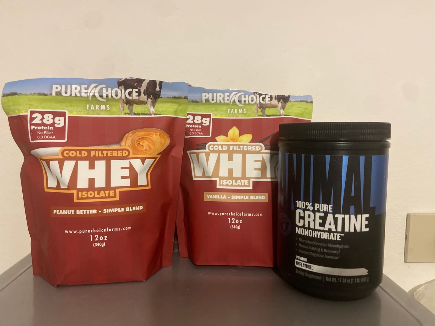 Customer photo review of Whey Protein Isolate Flight   Try 4-5 flavors!