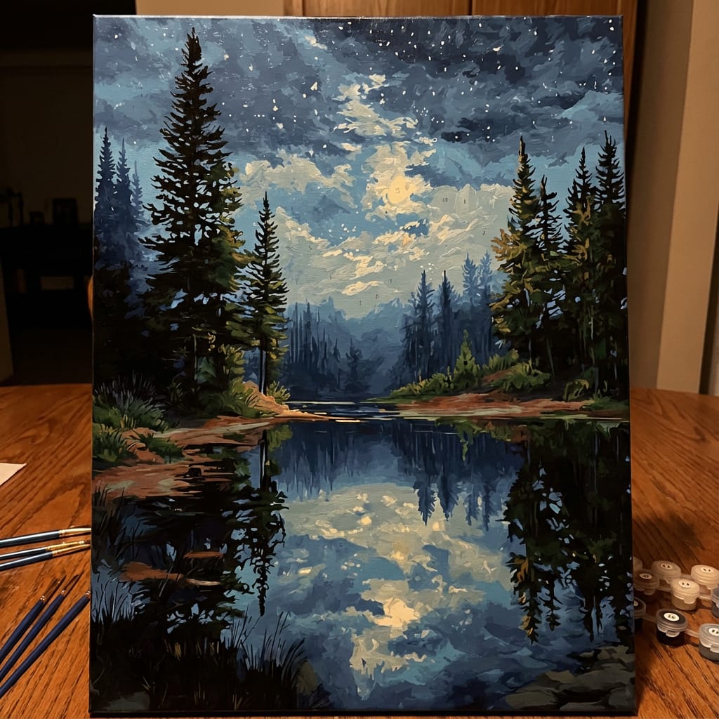 Customer photo review of Night Reflections Tranquil Water