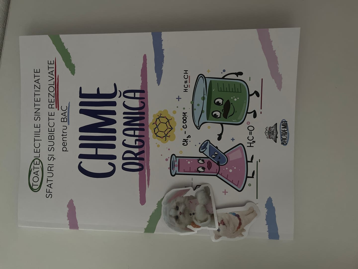 Customer photo review of Carte Chimie Organică Bacalaureat Bacademia