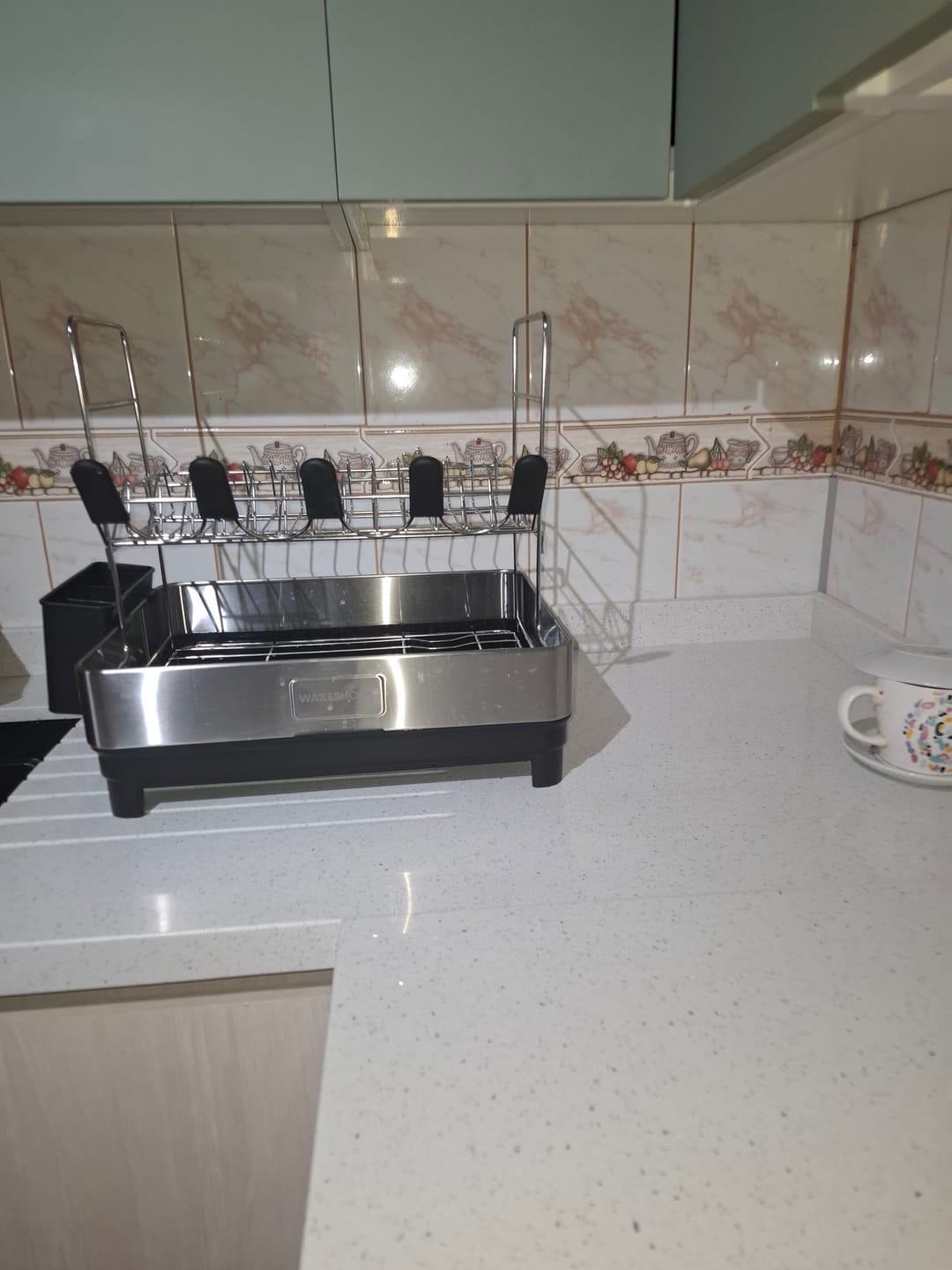 Customer photo review of Escurridor De Platos Inoxidable De 2 Niveles Organizador De Cocina