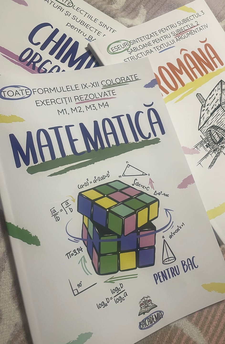Customer photo review of Pachet Bacalaureat (Română + Matematică + Chimie Organică) Bacademia