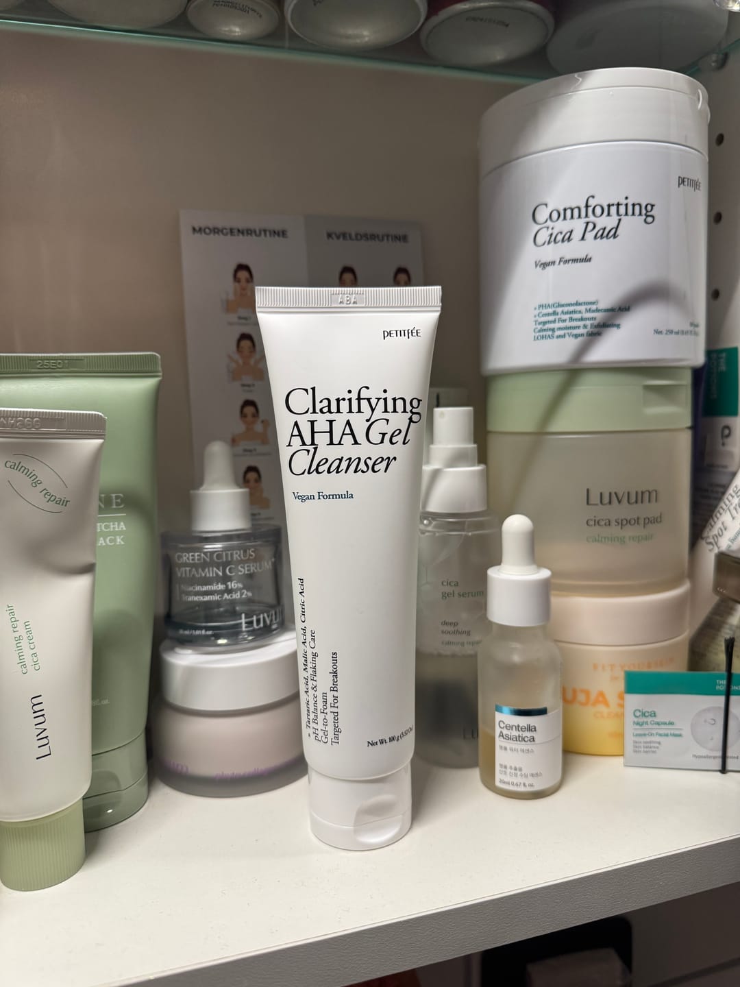 Customer photo review of Petitfee AHA Clarifying Gel Cleanser (100g)