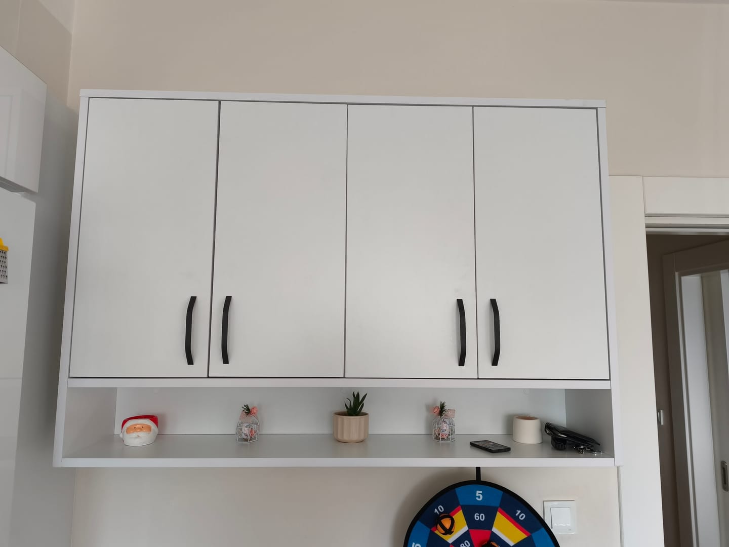 Customer photo review of Rani JE199 Kahve Köşesi Çok Amaçlı Dolap Üst Modül Mutfak Rafı Beyaz