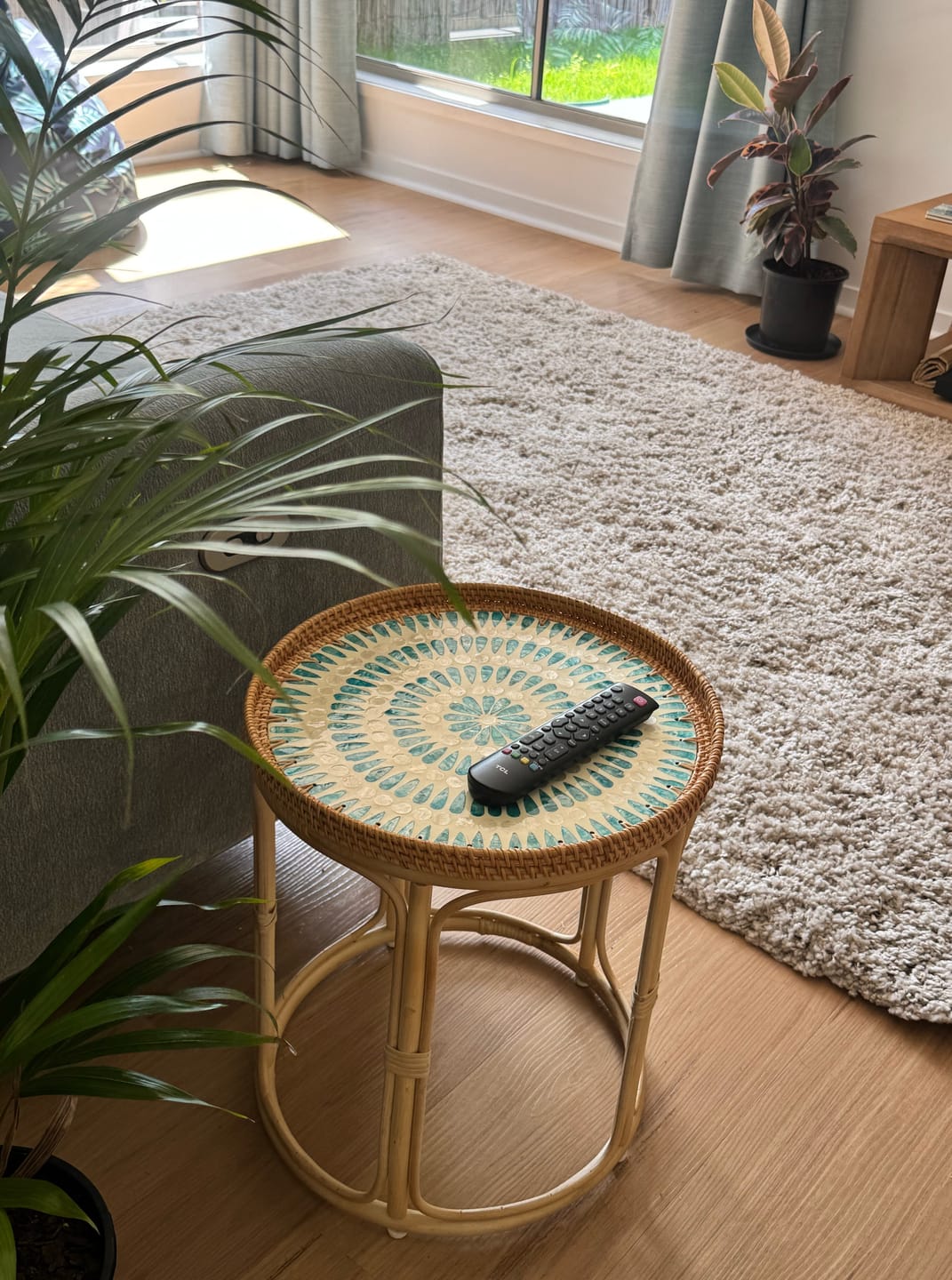 Customer photo review of Serene Rattan Table