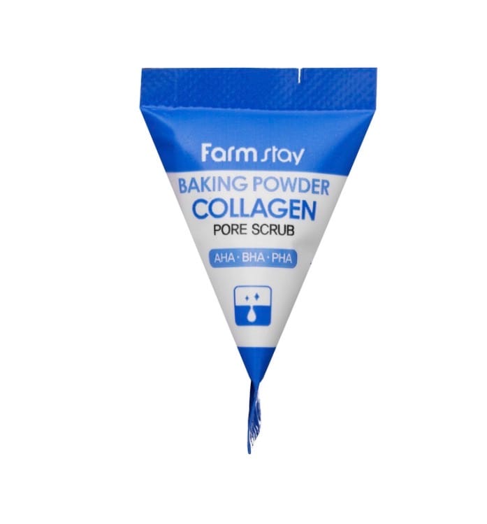 Customer photo review of Kolagēna skurbis poru attīrīšanai Farmstay Baking Powder Collagen Pore Scrub