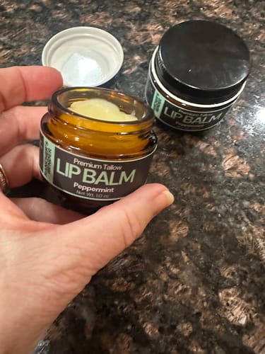 Customer photo review of Tallow Lip Balm