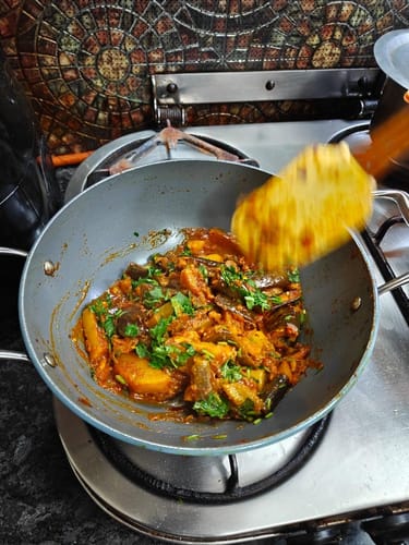 Customer photo review of Ceramic Kadai (2.5 L)