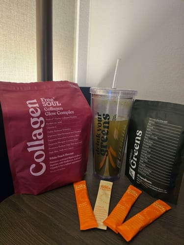 Customer photo review of Free Soul Greens Powder