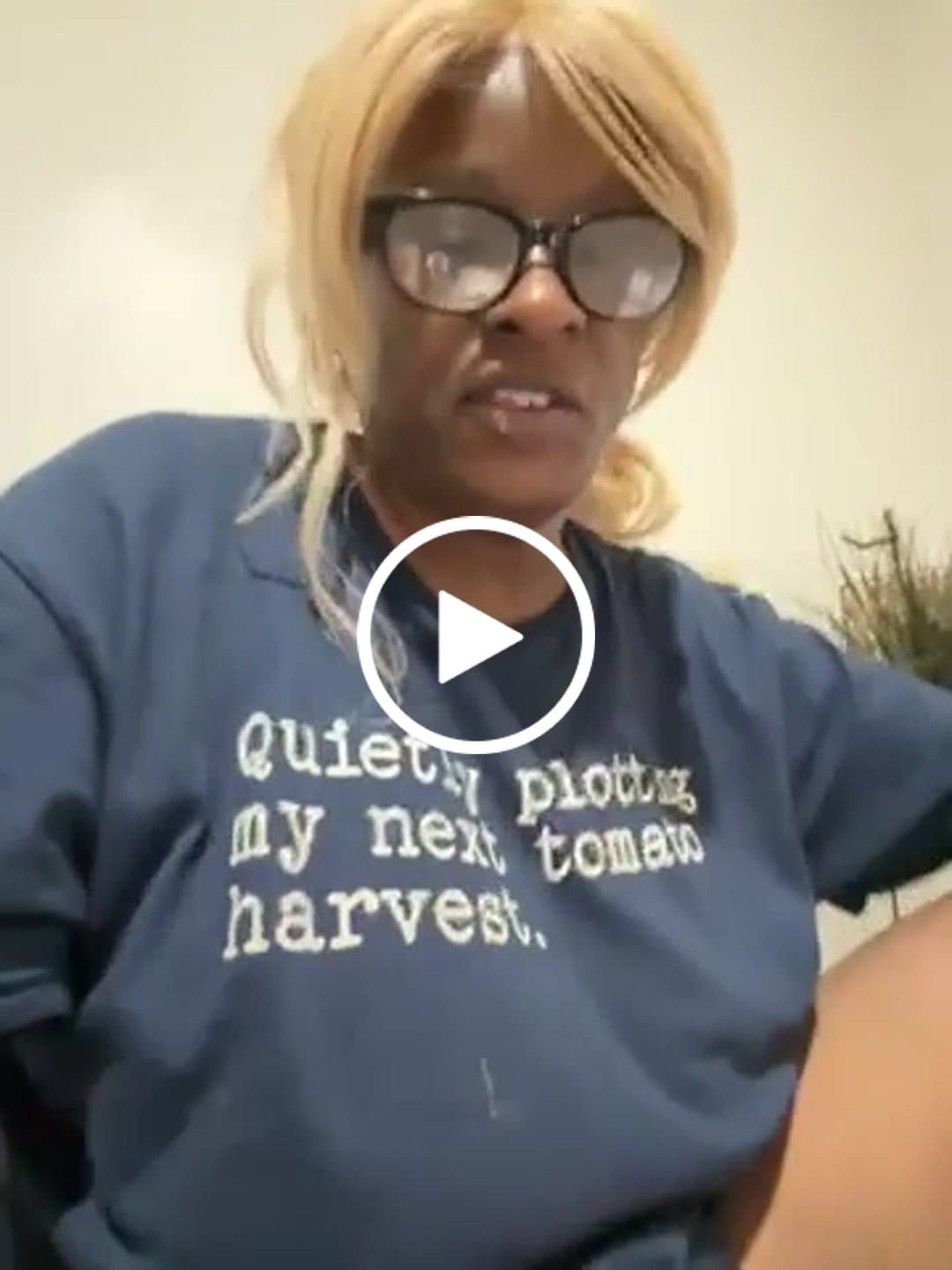 Customer video review of Quietly Plotting Tomato Harvest T-Shirt
