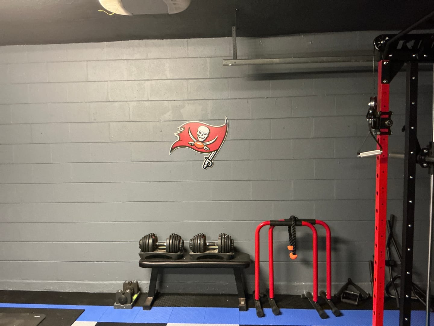 Customer photo review of Tampa Bay Buccaneers "Buc's Jolly Roger Flag" 3D Vintage Metal Wall Art