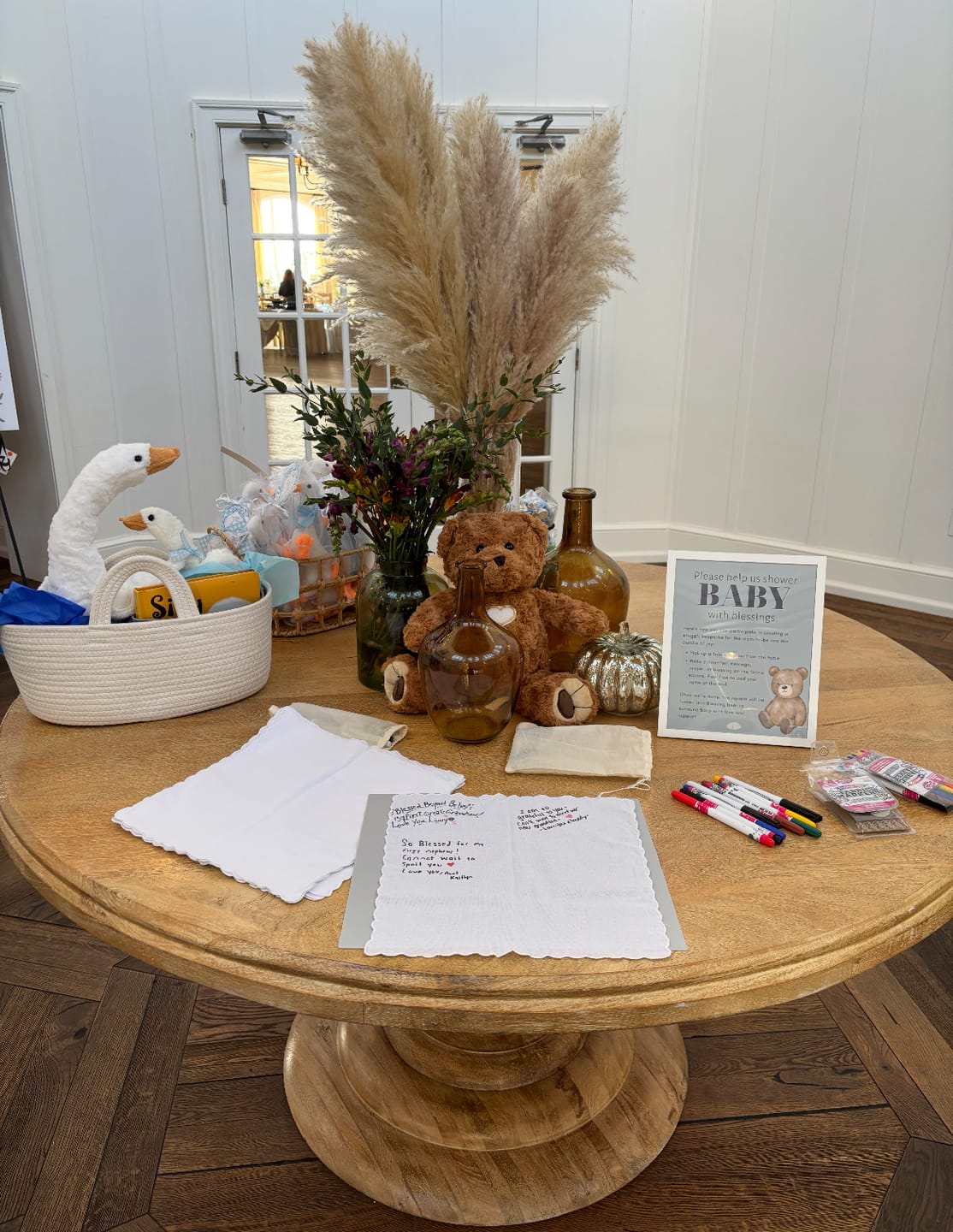 Customer photo review of Toffee Blessing Bear® Baby Shower Bundle