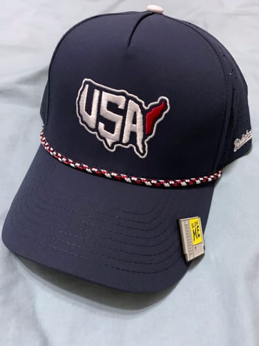 Customer photo review of USA Hat Blue