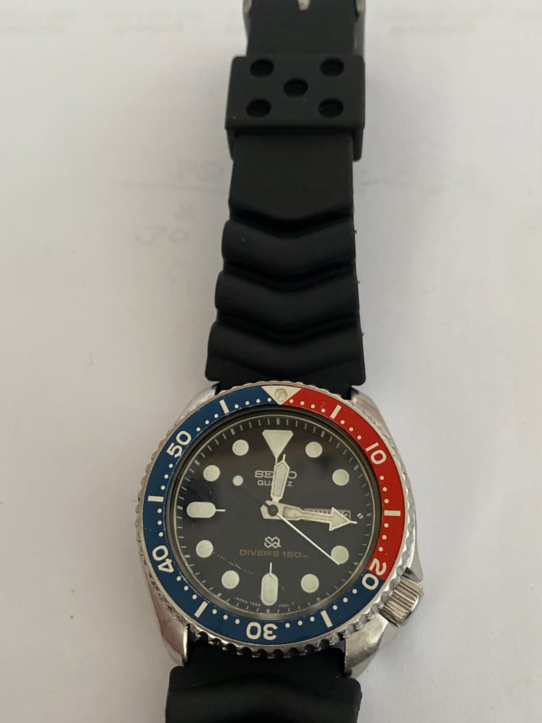 Customer photo review of Seiko Dive Watch Replacement Watch Strap – Classic Polyurethane or Scuba Silicone Z22
