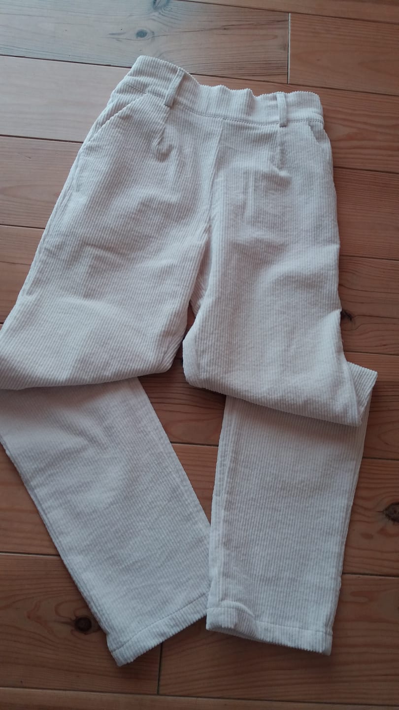 Customer photo review of Pantalon Marcus - velours côtelé ivoire