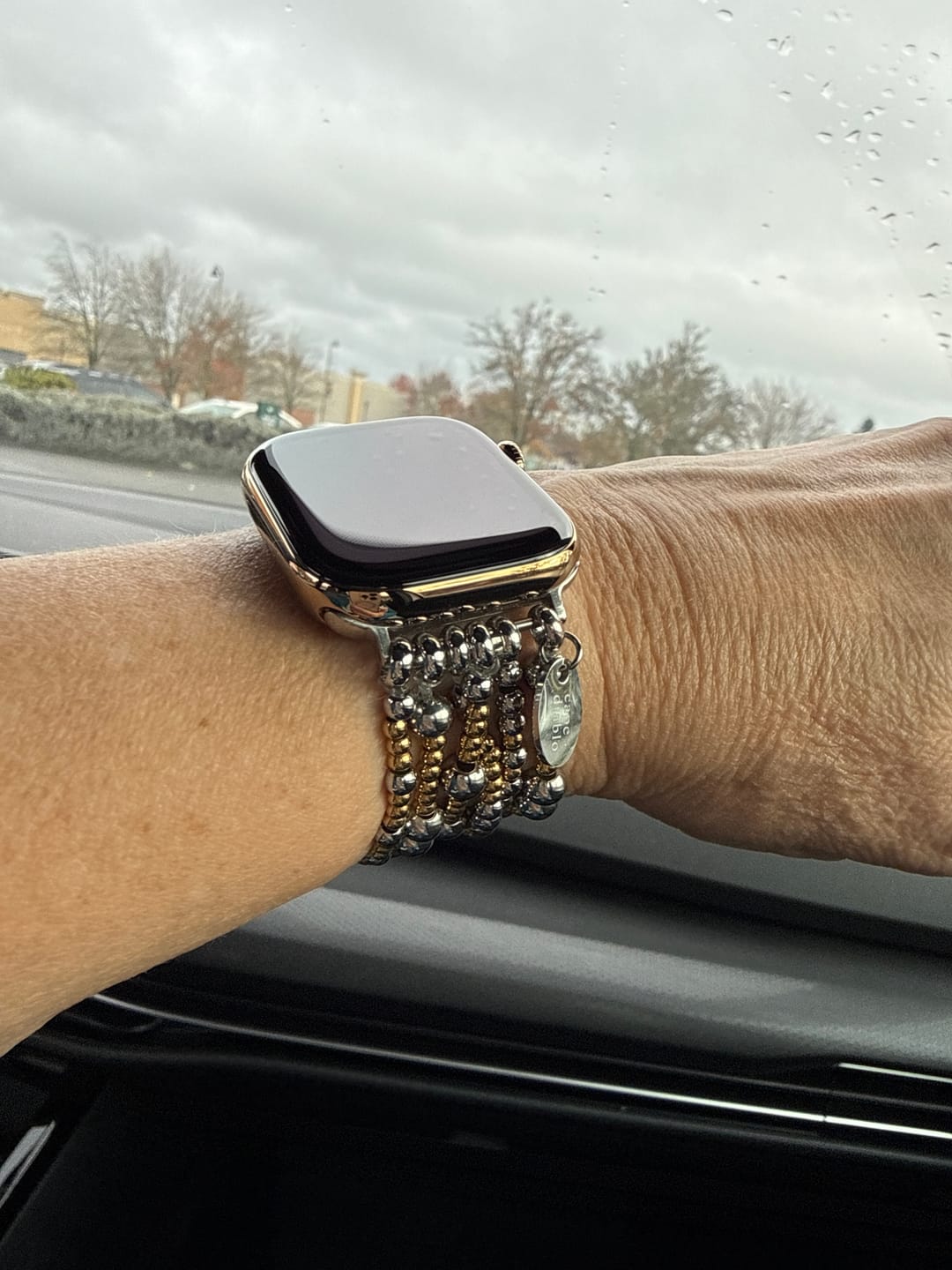 Customer photo review of Eternal Glow Stretch Apple Watch Strap