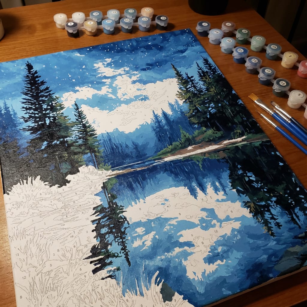 Customer photo review of Night Reflections Tranquil Water