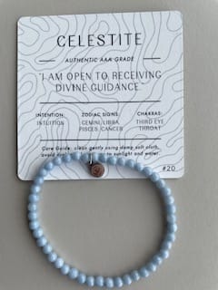 Customer photo review of Celestite Bracelet Mini
