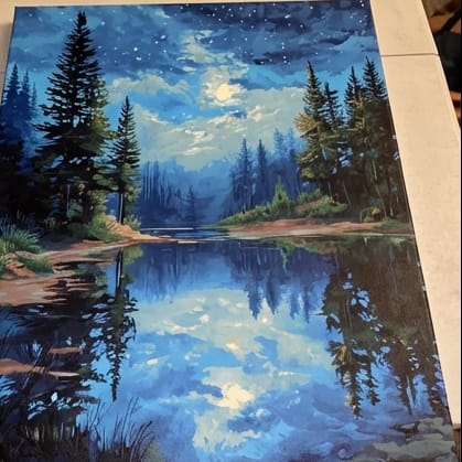 Customer photo review of Night Reflections Tranquil Water