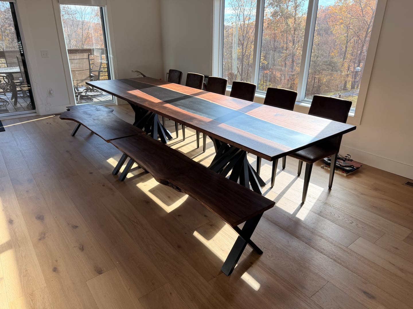 Customer photo review of Table Base 325 Filar 28" H DIY Metal Furniture