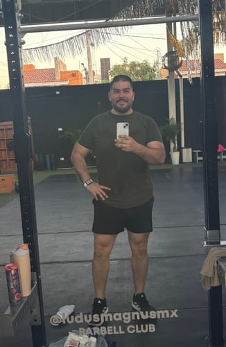 Customer photo review of Training Sport Tee - Army Green