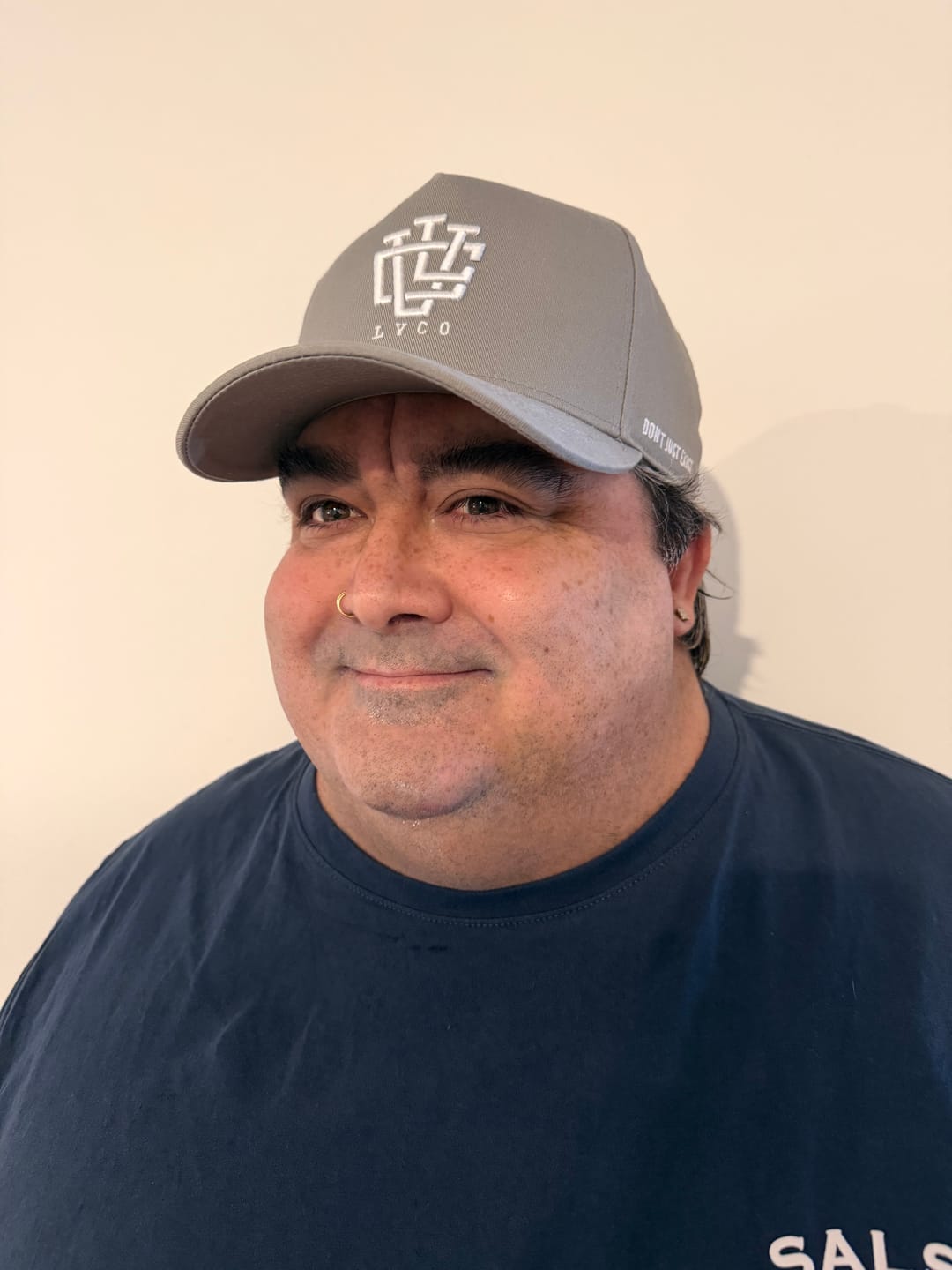 Customer photo review of LVCO "Grey" A-Frame LVCO Snapback