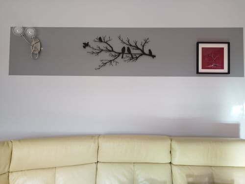 Customer photo review of Décoration murale en métal moderne - Oiseaux sur branche (V.02)