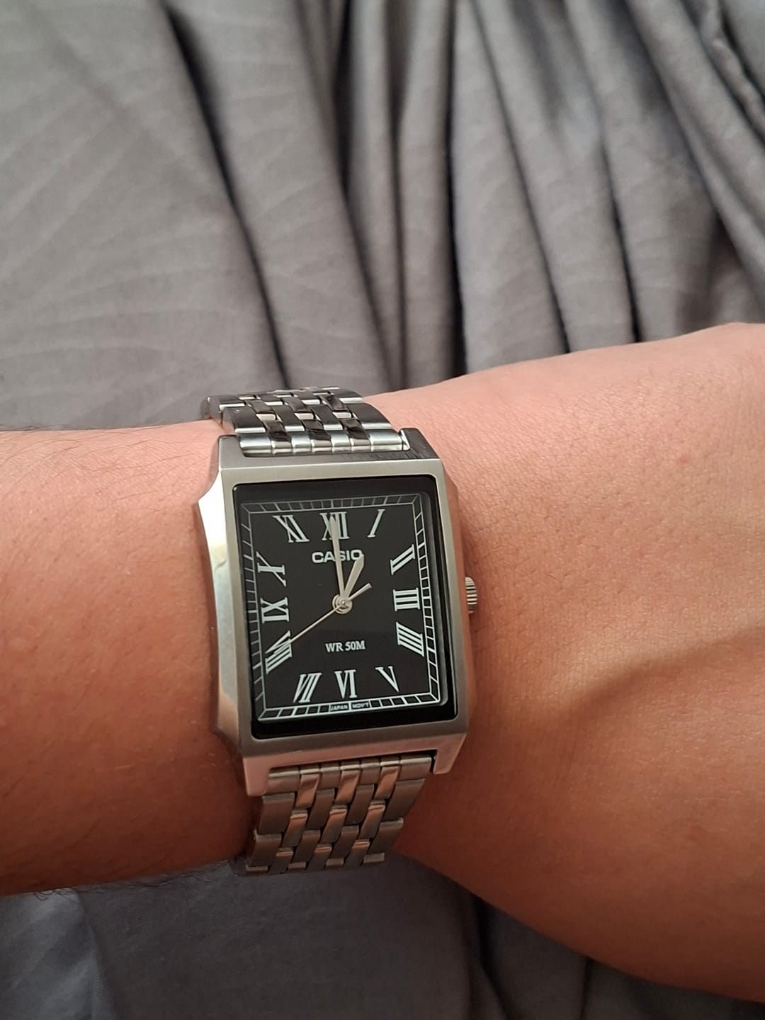 Customer photo review of Reloj Casio Tank Análogo MTP-B190D-1BV Full Acero