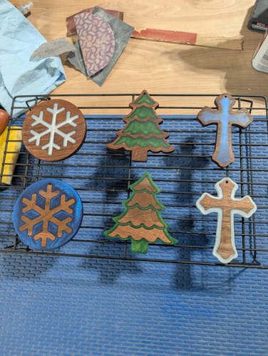 Customer photo review of October - Epoxy Christmas Ornament Kit