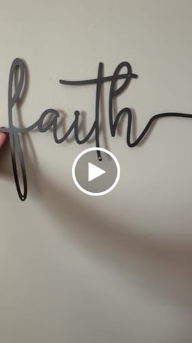Customer video review of Faith Cross Metal Wall Art