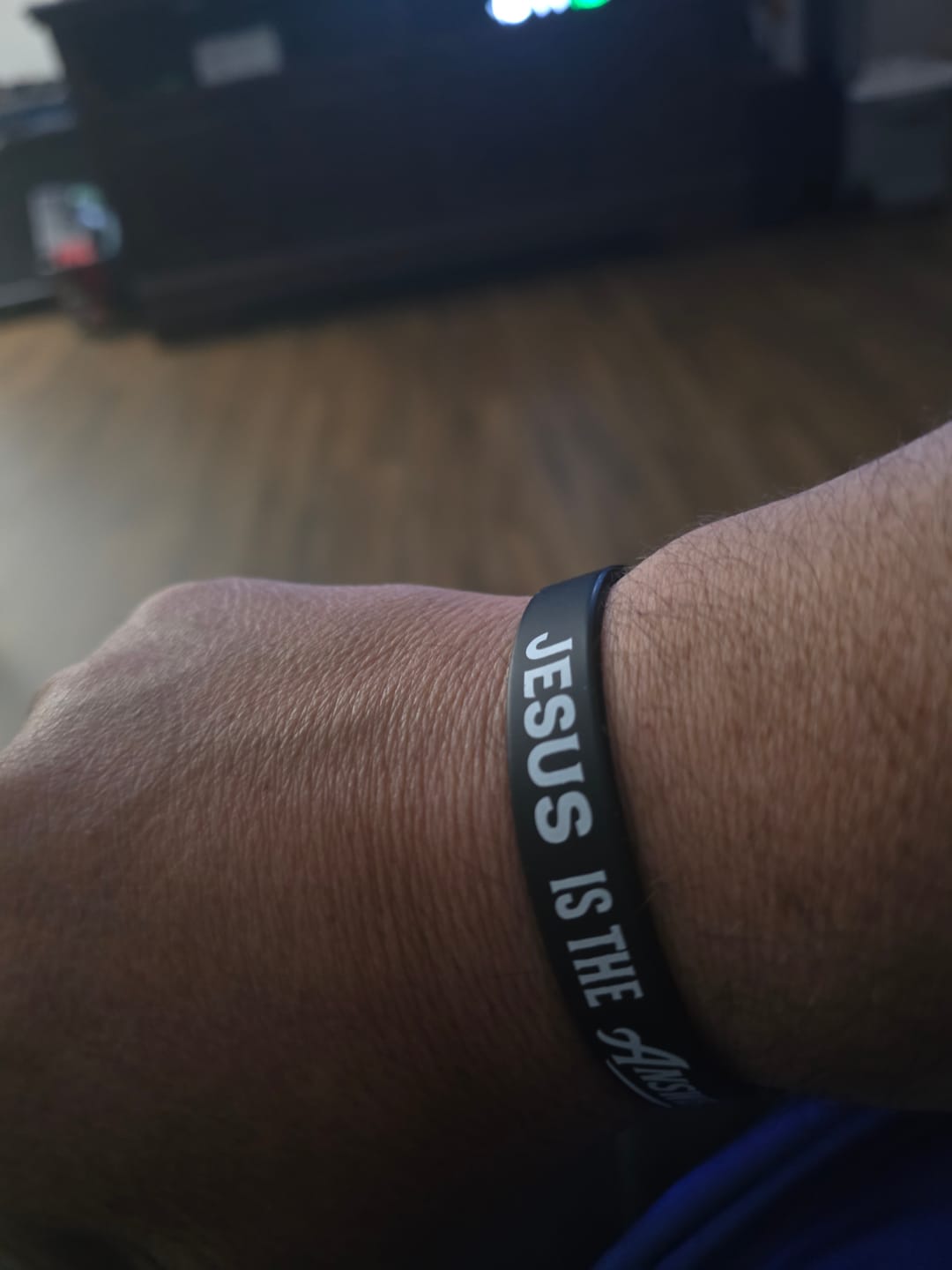 Customer photo review of Jesus Is The Answer Decal