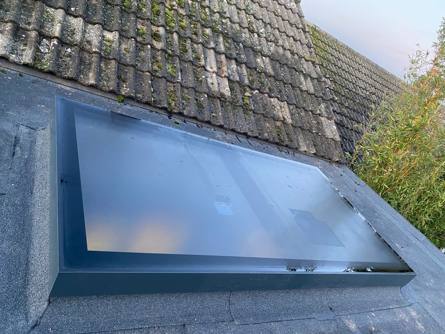 Customer photo review of Framed Fixed Flat Rooflight 1000×2000mm (internal size)