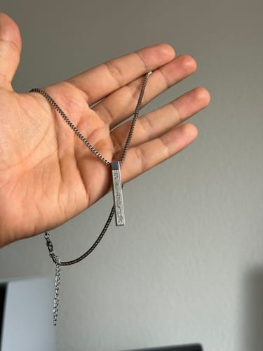 Customer photo review of Herren | Ayatul Kursi Bar Halskette
