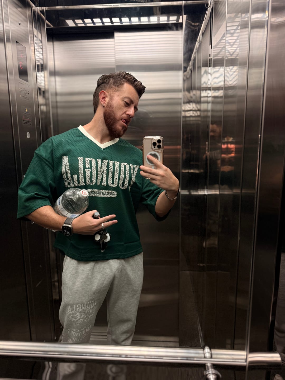 Customer photo review of 4187 - Varsity Football Cropped Jersey