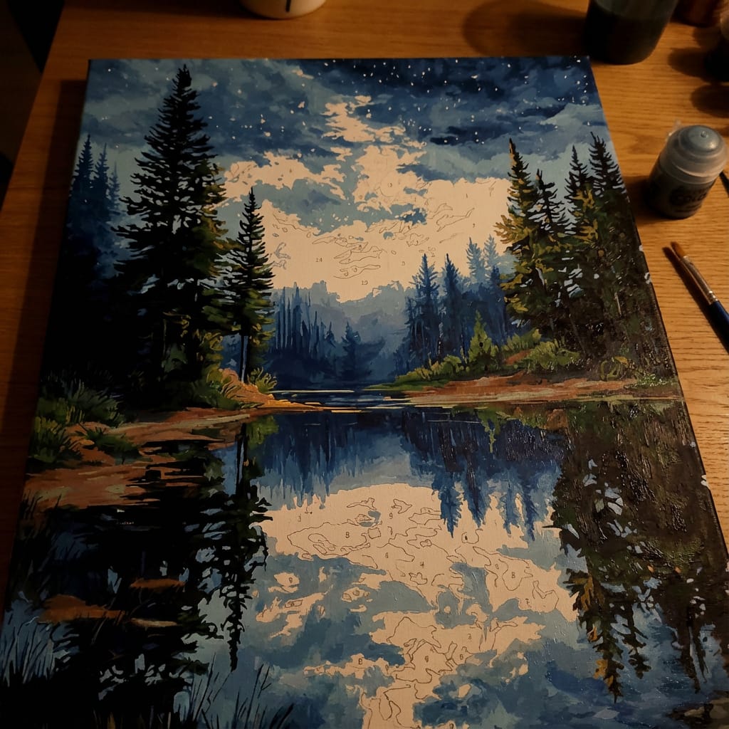 Customer photo review of Night Reflections Tranquil Water