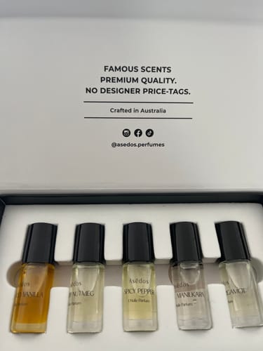 Customer photo review of Asēdos Perfume Oil Set - His Collection