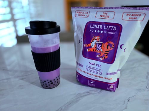 Customer photo review of Taro Ube Whey Protein