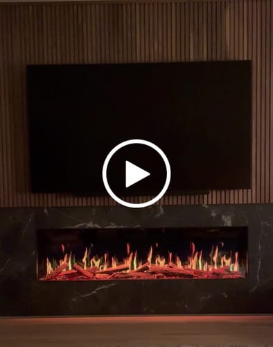 Customer video review of Modern Flames Orion Multi 76" Heliovision Virtual Multi-View Built-In Electric Fireplace