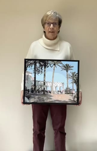 Customer photo review of Custom Landscape Paint By Numbers