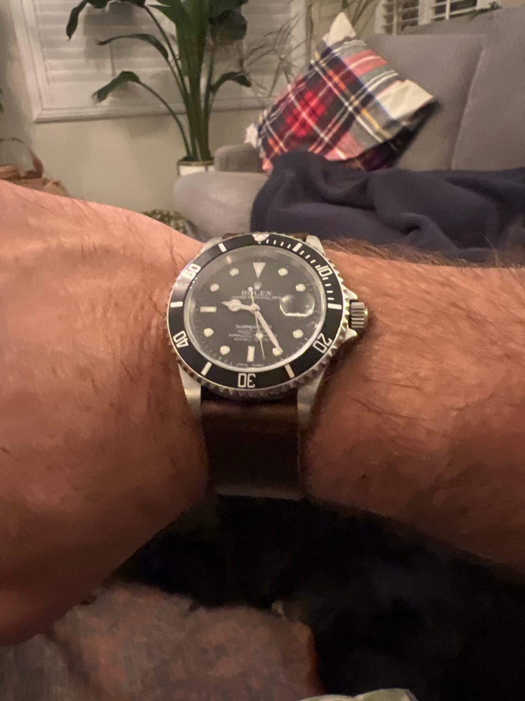 Customer photo review of Horween Brown Nut Dublin | Black Thread