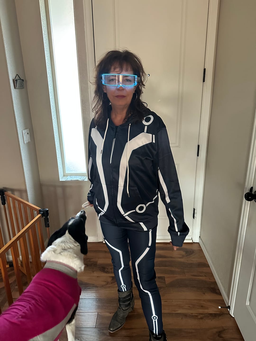 Customer photo review of Light up Cyber Glasses
