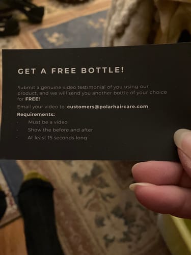 Customer photo review of Instant Dye Shampoo