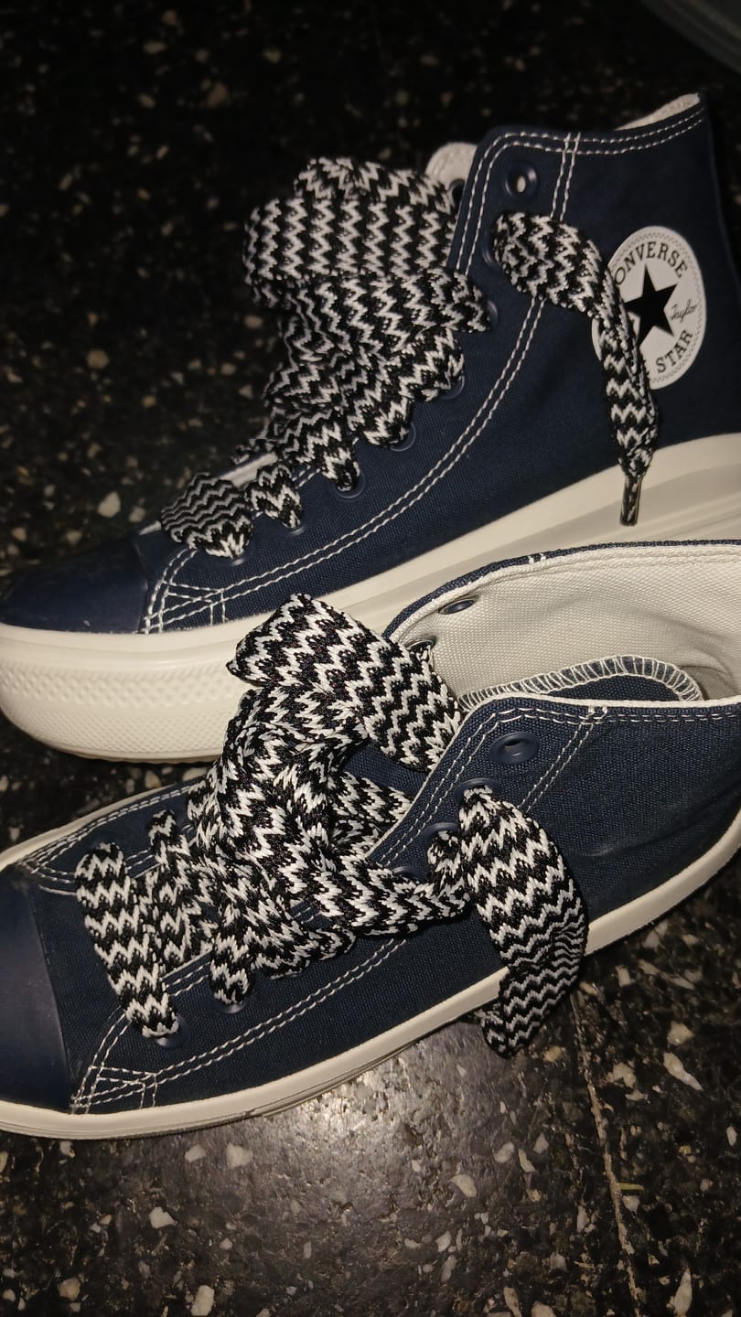 Customer photo review of Zapatillas Converse Chuck Taylor Move Hi Platform Azul Blanco