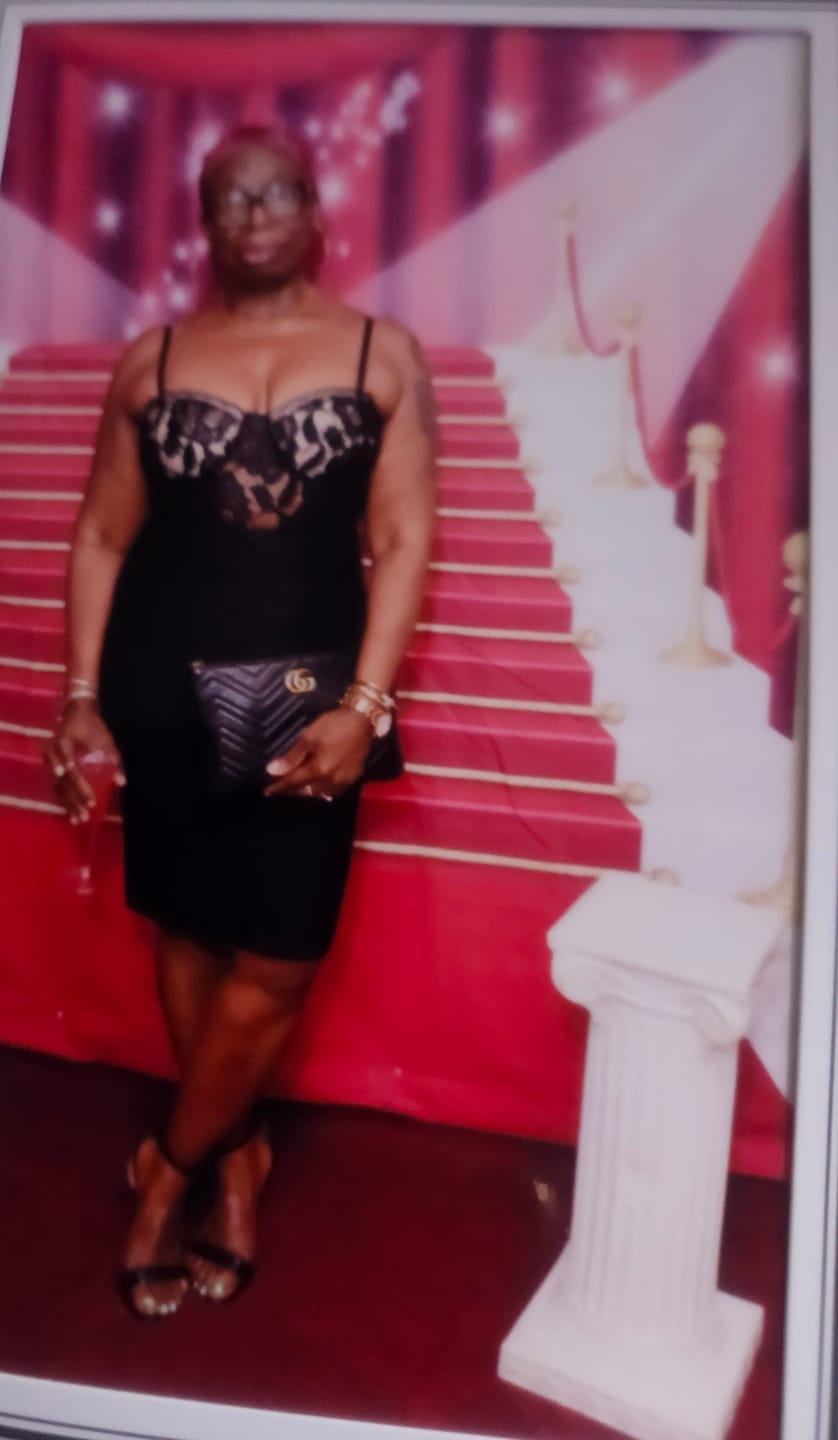Customer photo review of Julia Black Lace Front Bandage Dress